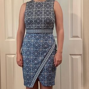 Maggy London Blue Asymmetrical Dress